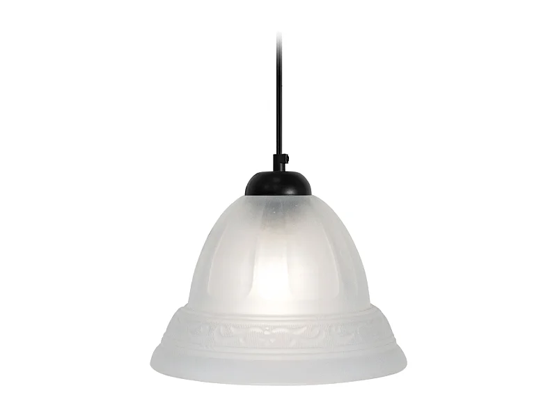 Suspension TOSEL ,verre,Noir ,H68xD17xP17cm