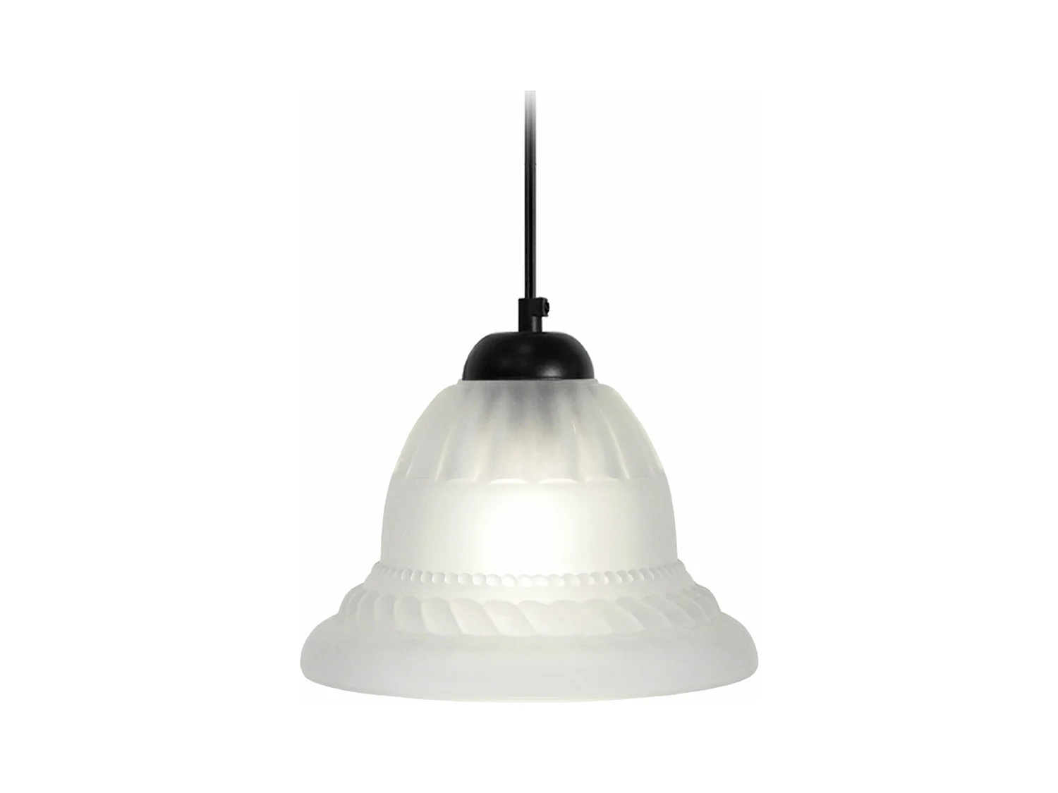 Suspension TOSEL ,verre,Noir ,H68x D 17xP17cm