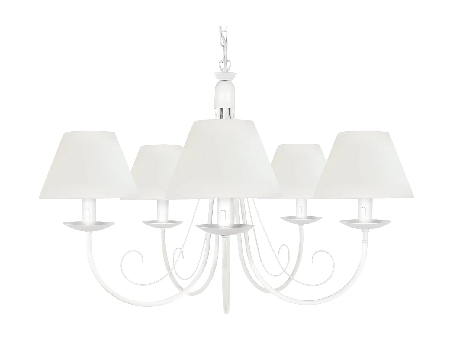 Lustre TOSEL CÔTE D'IVOIRE A tecido braço branco D84 x  H90  cm