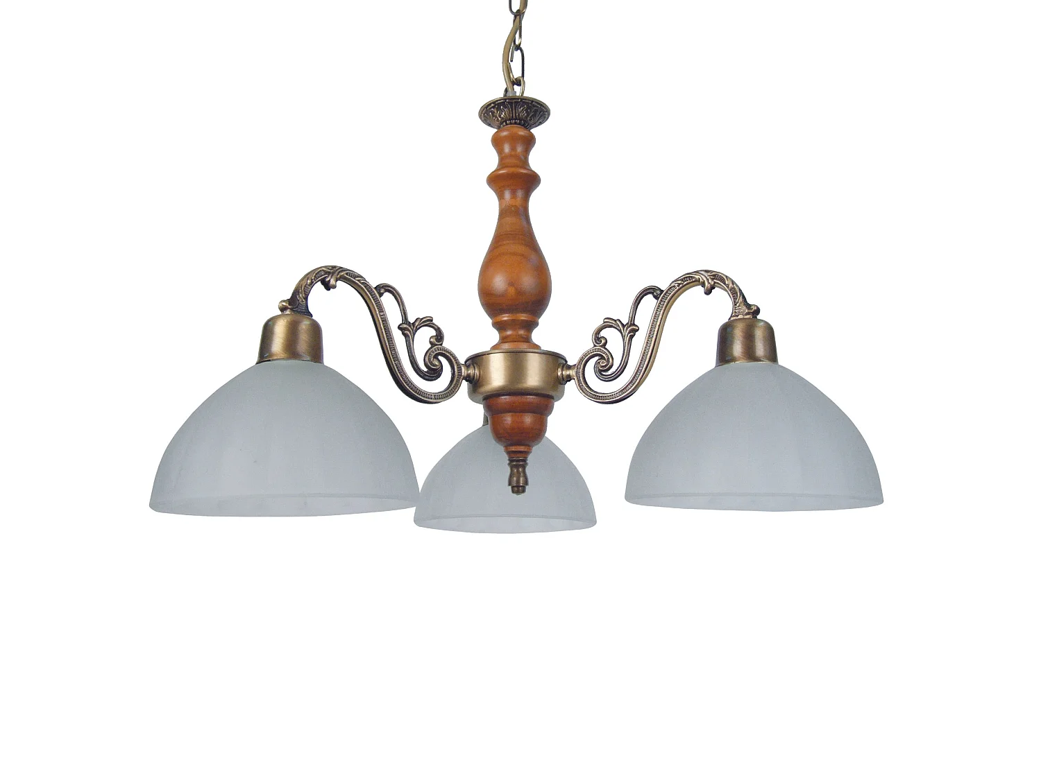 Lustre TOSEL VAL D'ISÉRE vidro braço cetim D53 x  H80  cm