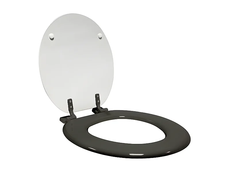 Abattant WC Imprimé "Cocoty" 47cm Noir