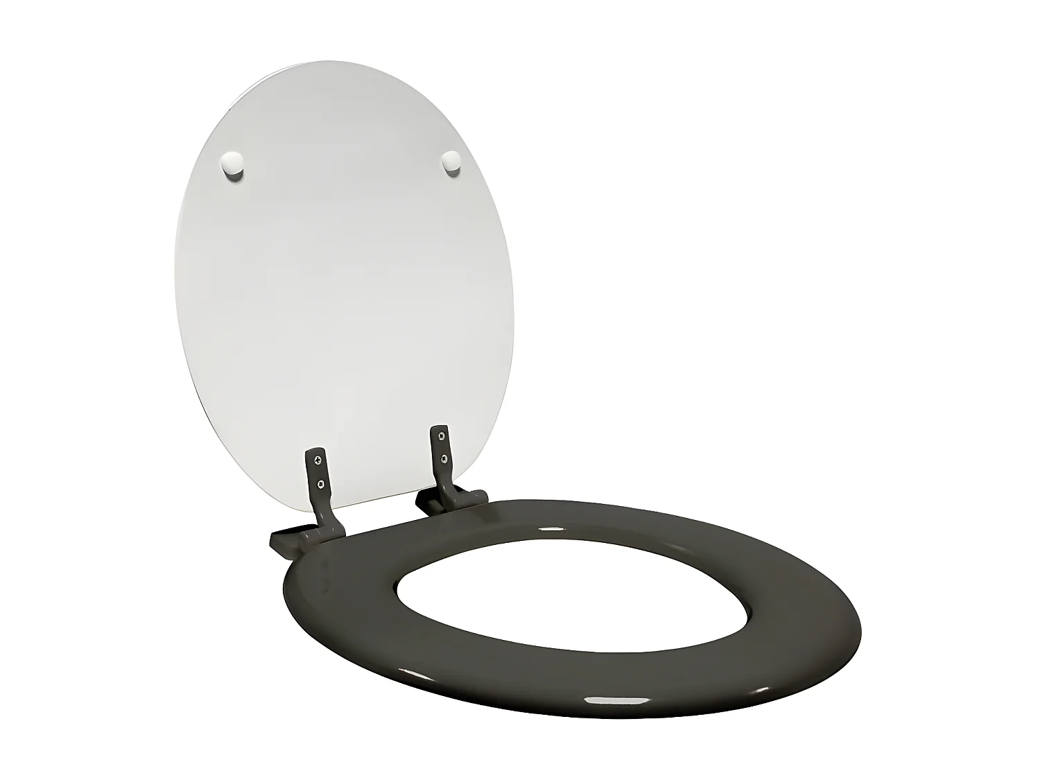 Abattant WC Imprimé "Cocoty" 47cm Noir