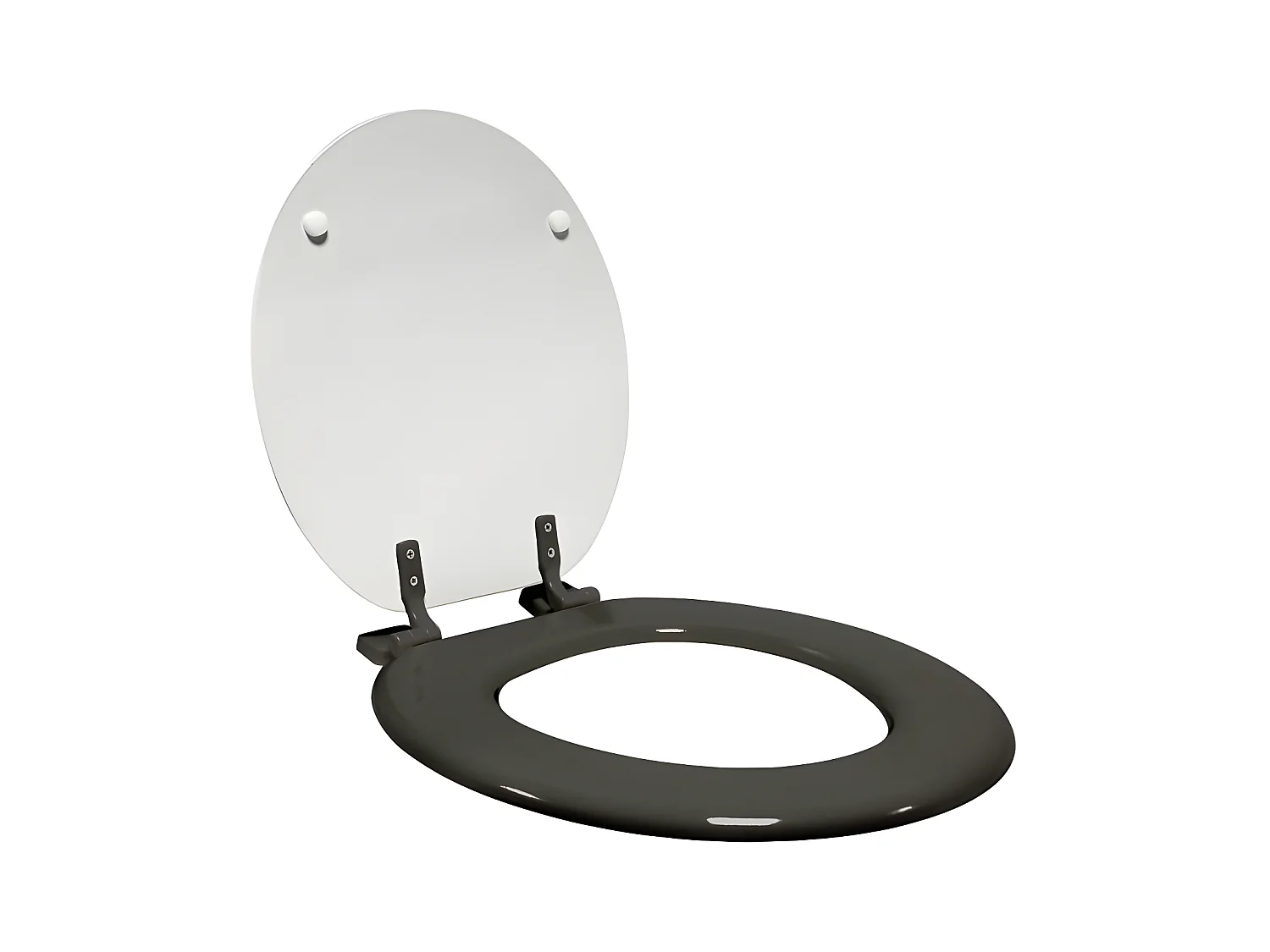 Abattant WC Imprimé "Cocoty" 47cm Noir