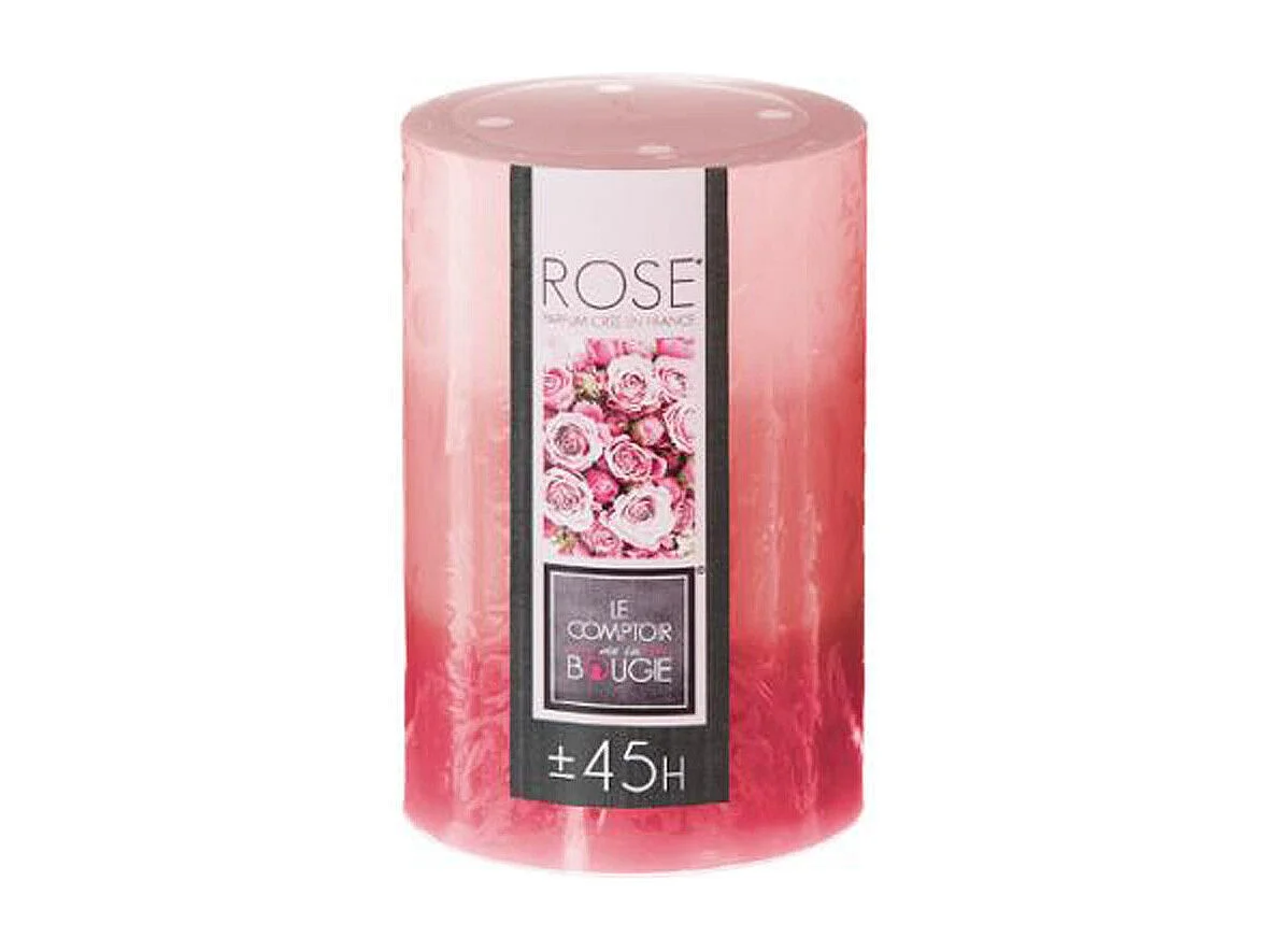 Bougie Parfumée Ronde "Trio" 310g Rose