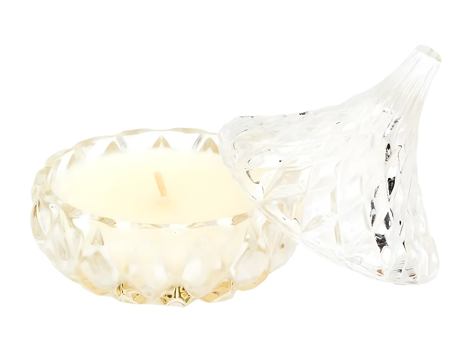 Bougie Parfumée Déco "Ciselé" 160g Fleur de Coton