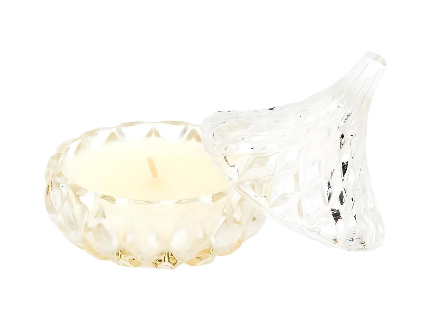 Bougie Parfumée Déco "Ciselé" 160g Fleur de Coton