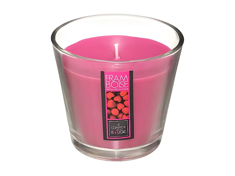 Bougie Parfumée en Verre "Nina" 190g Framboise
