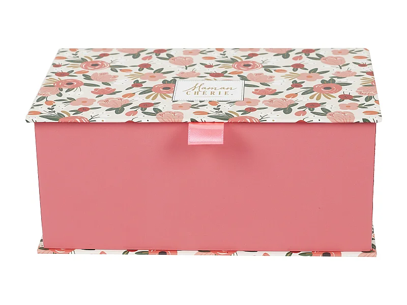 Bougie Parfumee X2 Coffret Maman Cherie Rose, Blanc, Vert