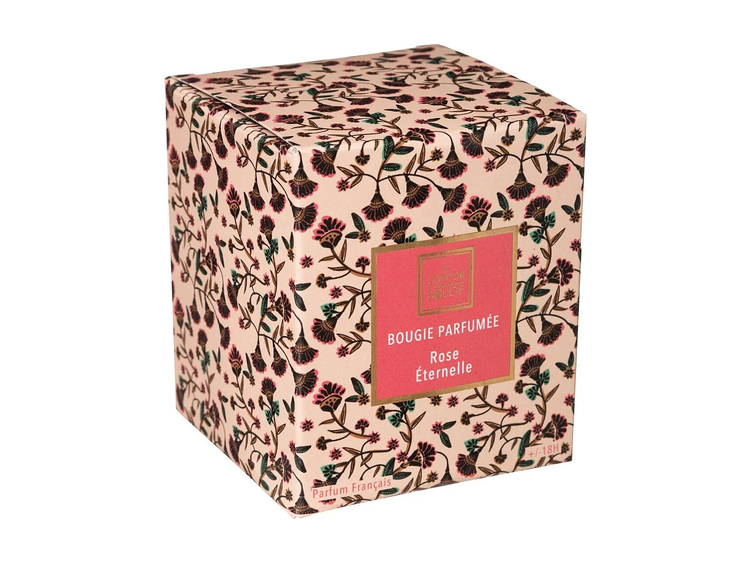 Bougie Parfumée en Verre "Neda" 8cm Rose Éternelle