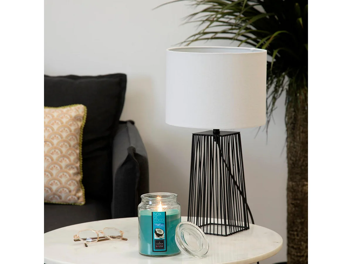 Bougie Parfumée en Verre "Couvercle" 510g Coco