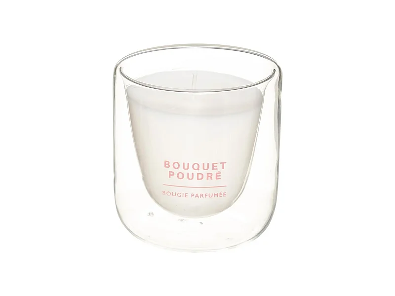 Bougie Parfumée En Verre "Ilan" 130g Bouquet Poudré