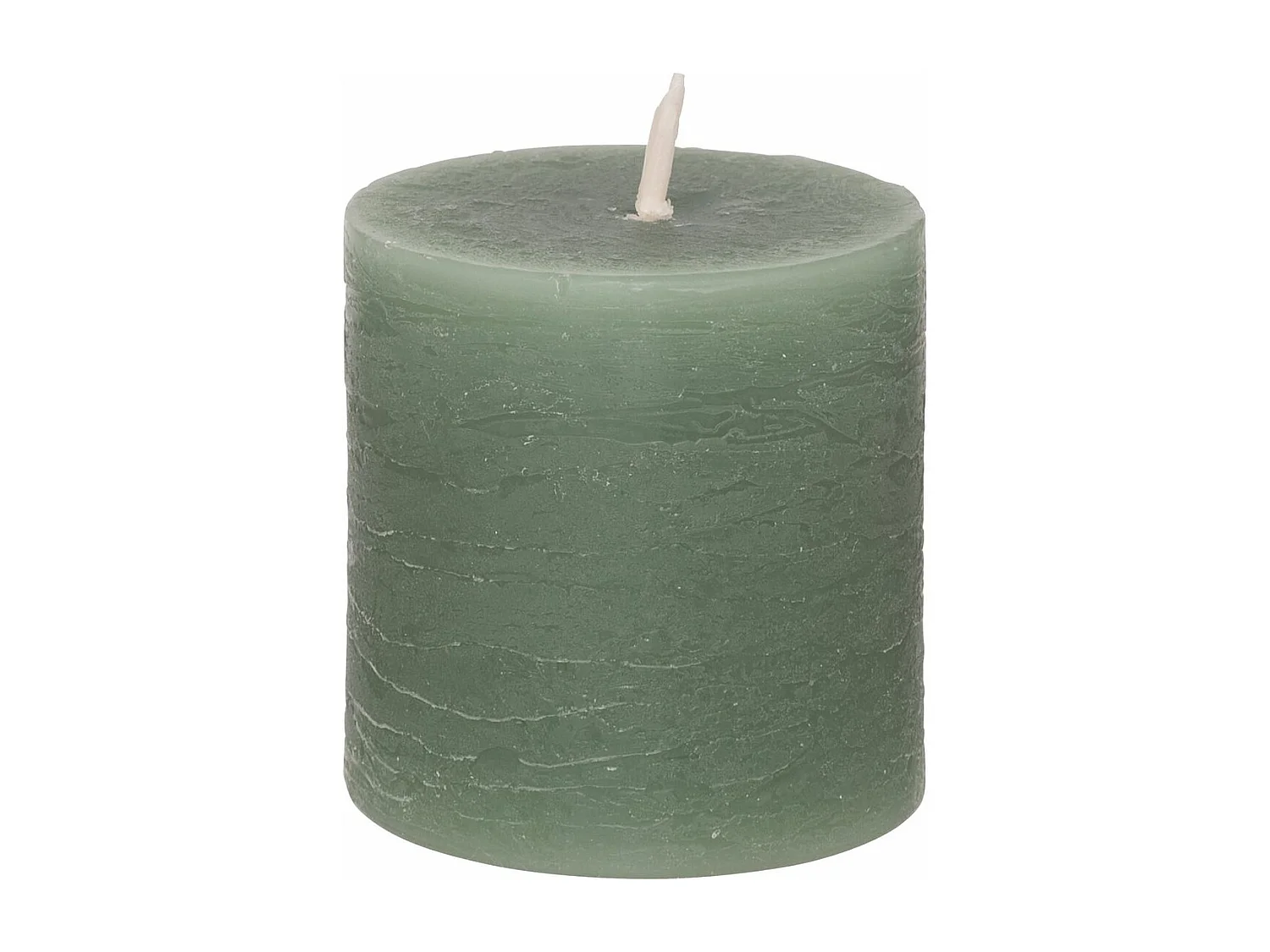 Lot de 4 Bougies Votives "Rustic" 4,5cm Vert Eucalyptus