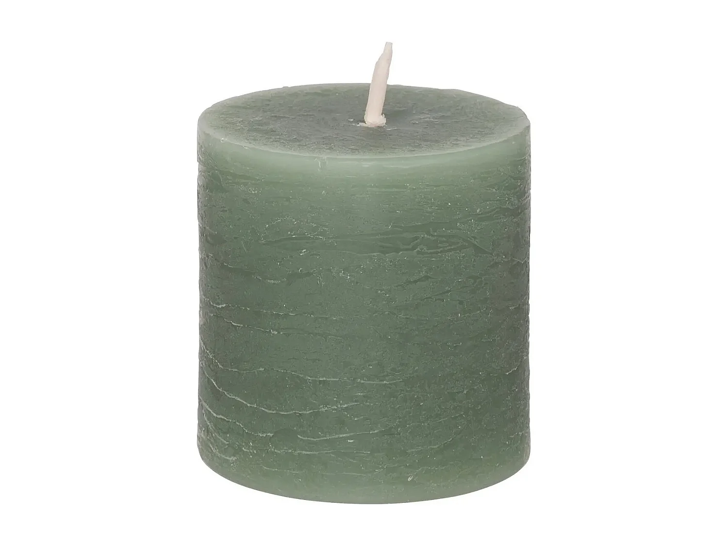 Lot de 4 Bougies Votives "Rustic" 4,5cm Vert Eucalyptus