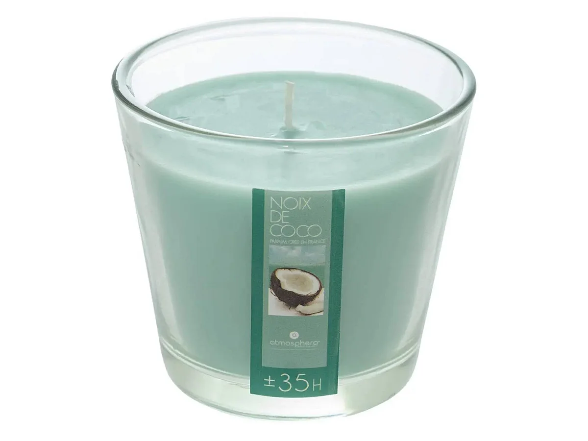 Bougie Parfumée en Verre "Nina" 190g Noix de Coco