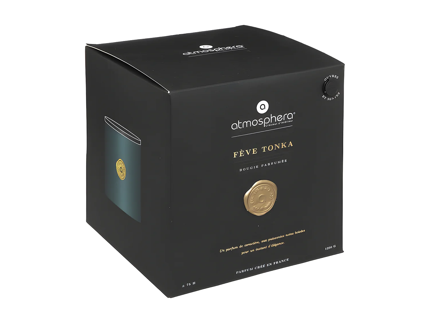 Bougie Parfumée "Enzo" 1200g Fève de Tonka