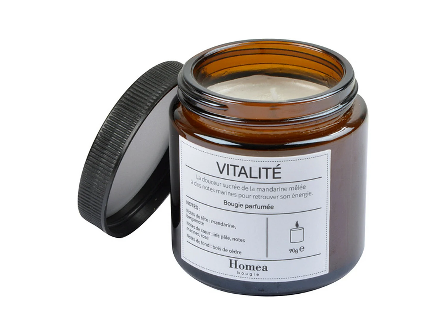Bougie Verrine Parfumée "Apothicaire" 90g Vitalité