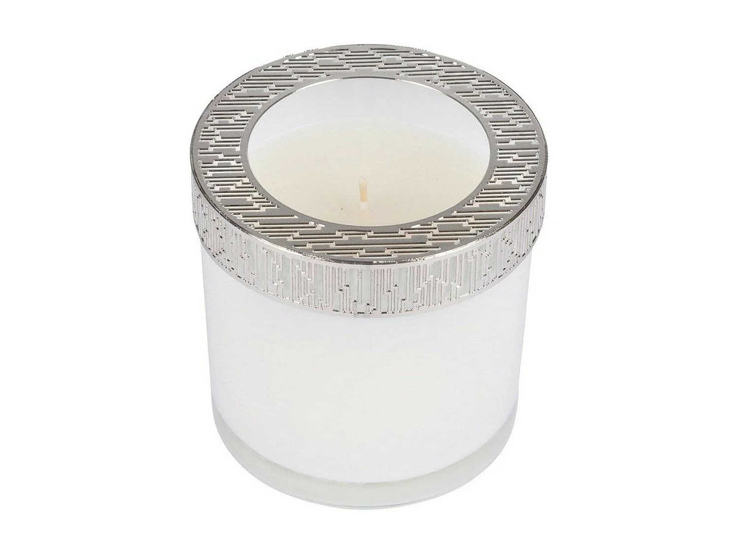 Bougie Verrine Parfumée "Élégant" 10cm Blanc