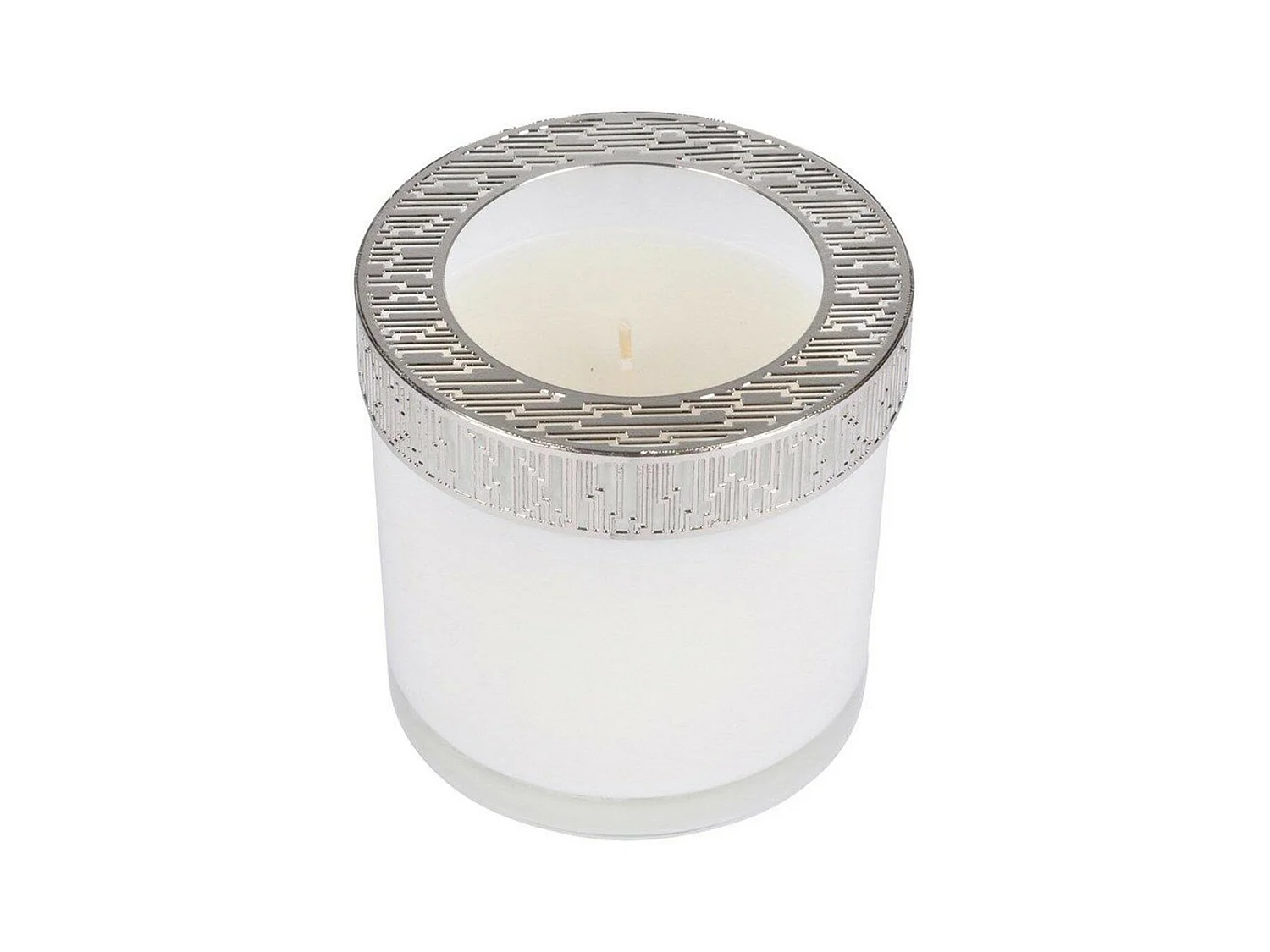 Bougie Verrine Parfumée "Élégant" 10cm Blanc