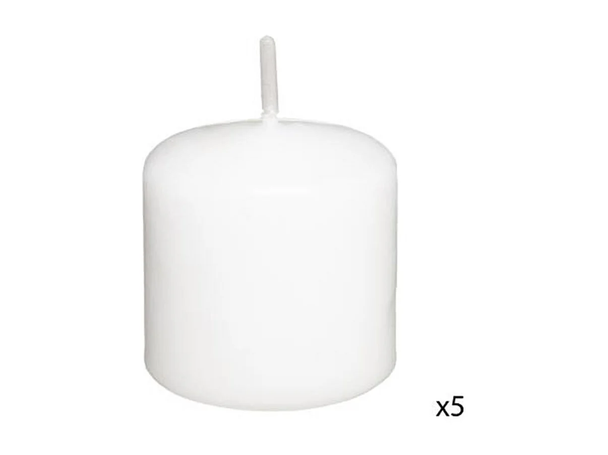 Coffret 21 Bougies "3 Formats" 20cm Blanc