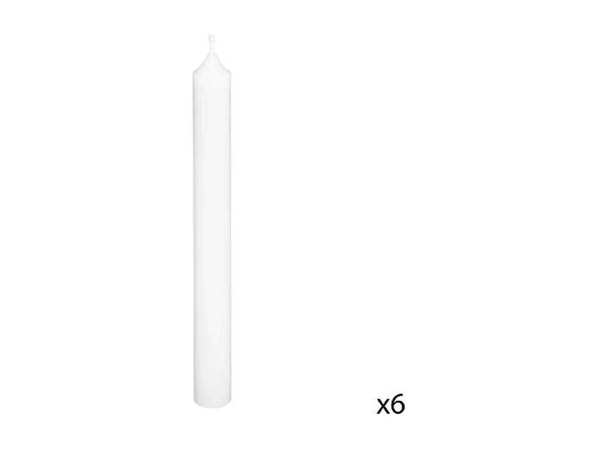 Coffret 21 Bougies "3 Formats" 20cm Blanc