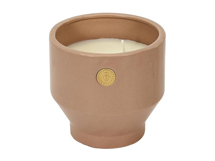 Bougie Parfumee Ciment Nude Medaillon Beige