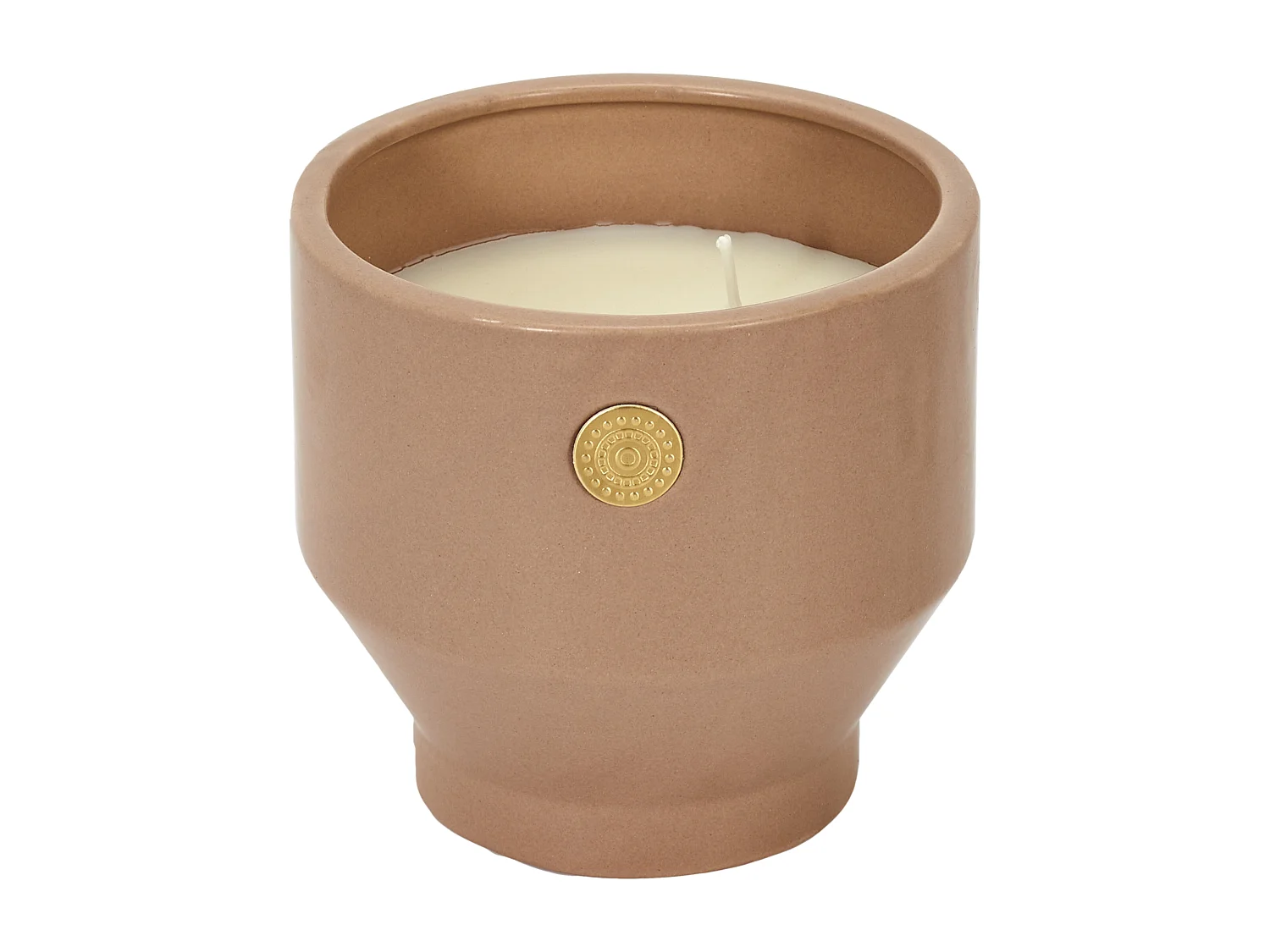 Bougie Parfumee Ciment Nude Medaillon Beige