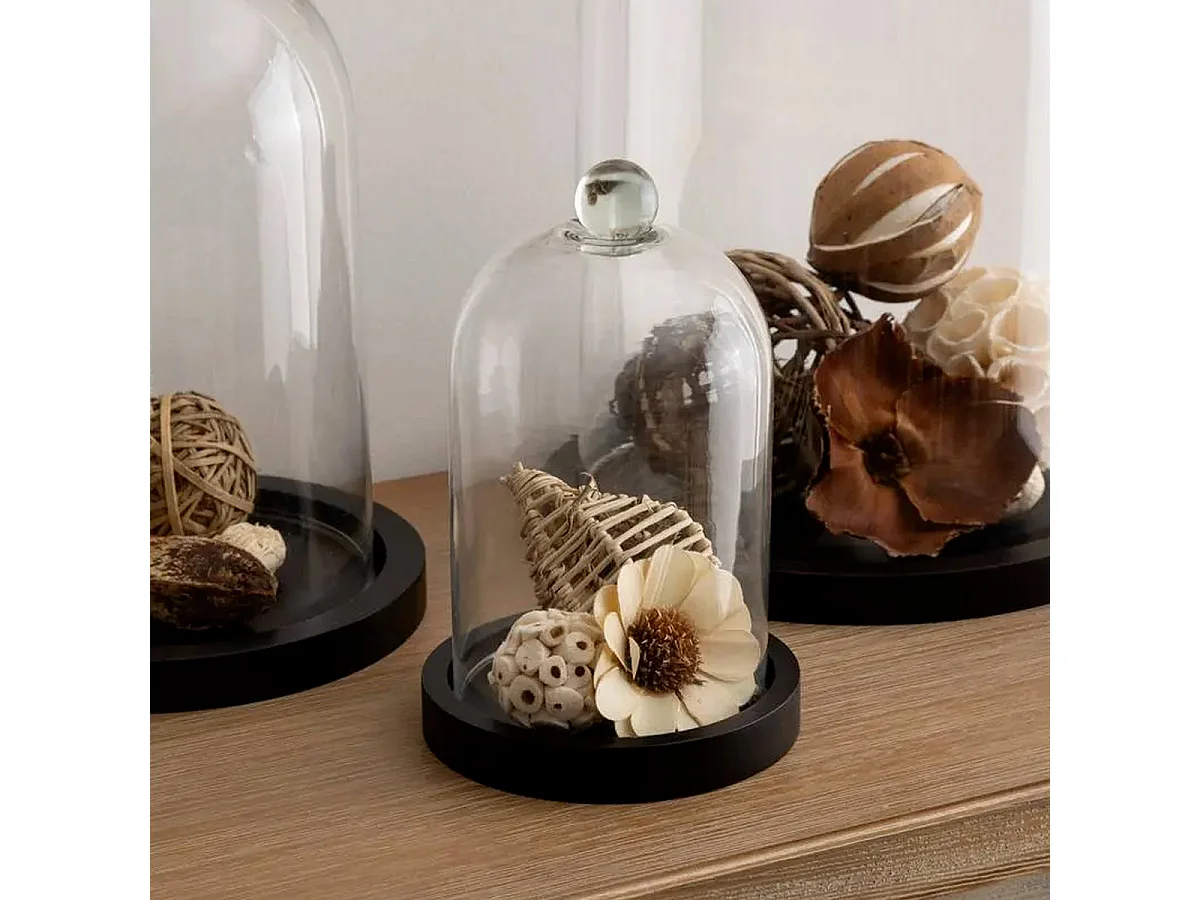 Cloche Décorative en Verre "Dara" 19cm Transparent