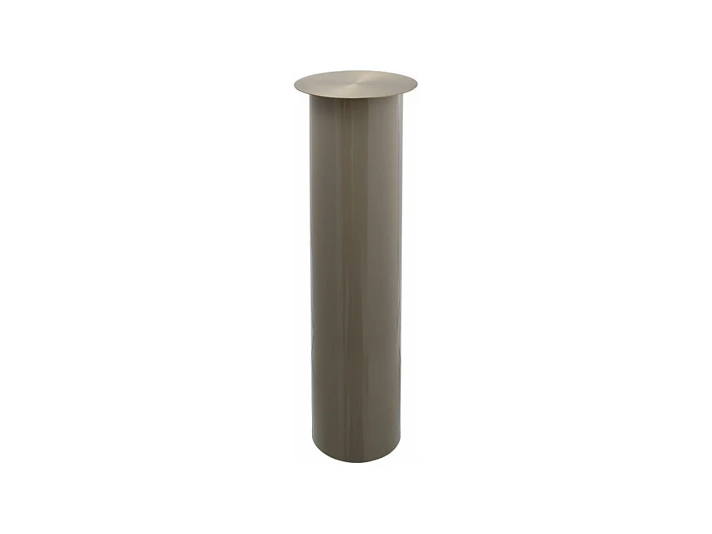 Bougeoir de Sol "Colby" 70cm Taupe & Or