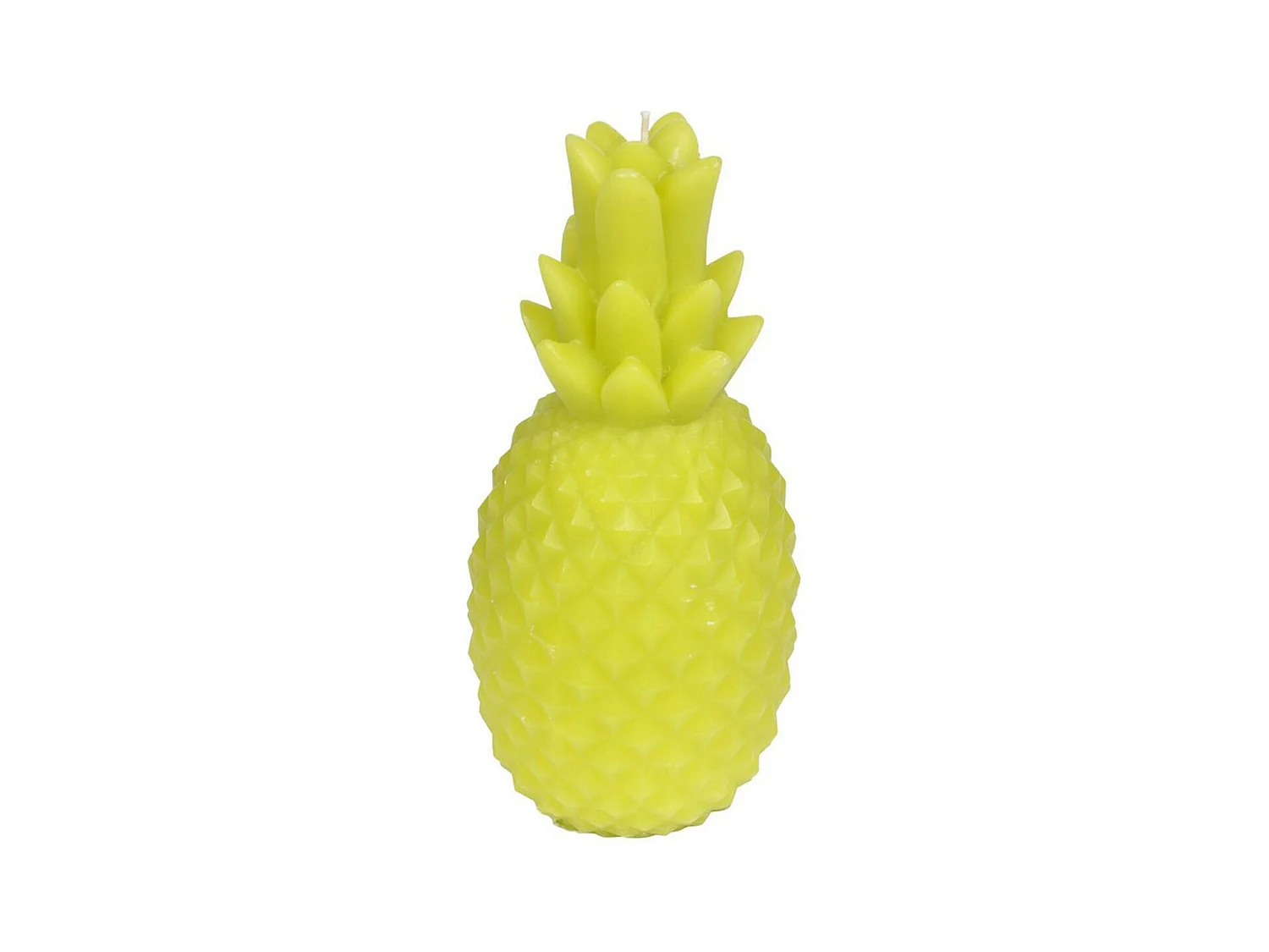 Bougie Déco "Ananas Tropical" 20cm Vert