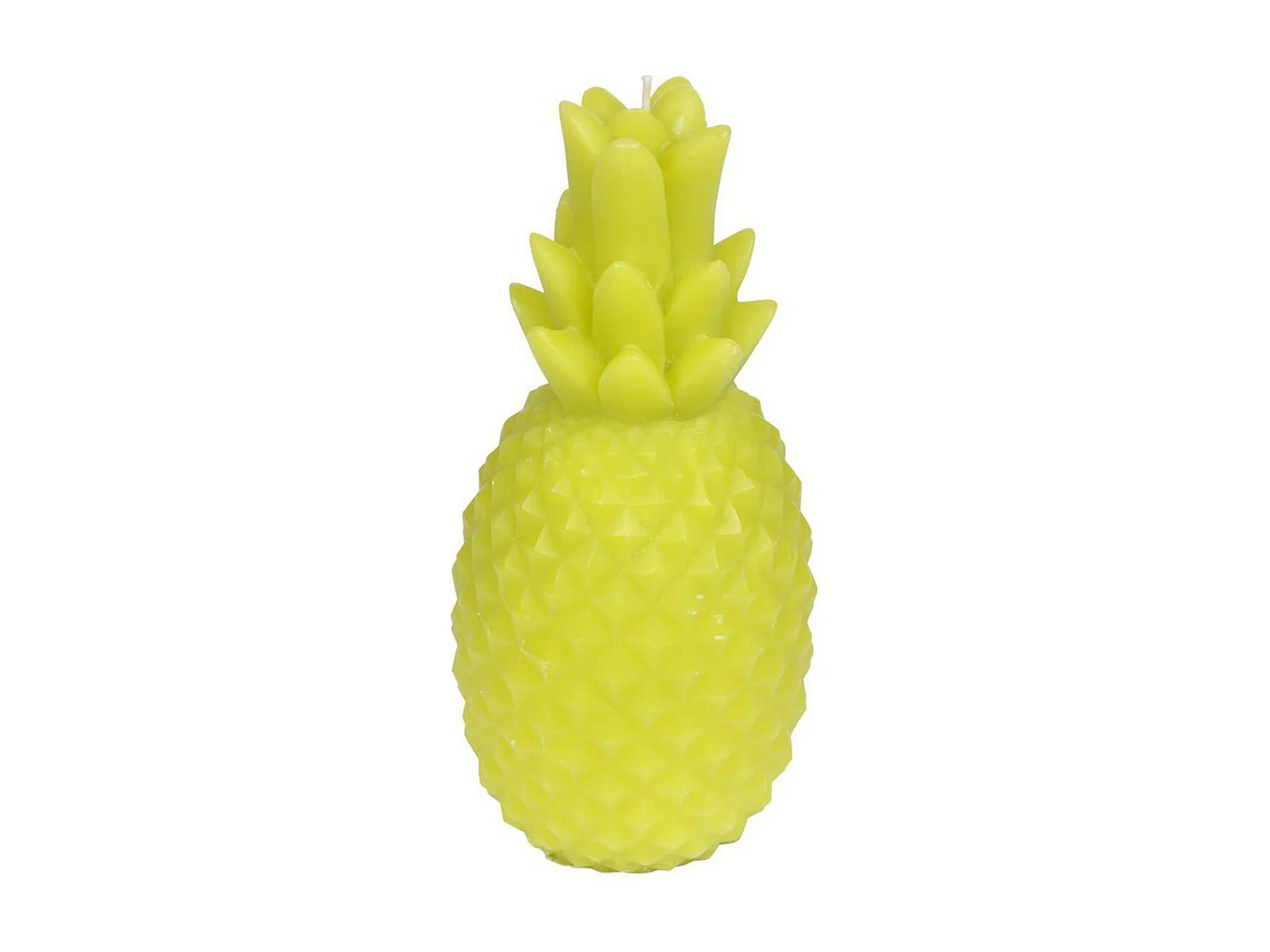 Bougie Déco "Ananas Tropical" 20cm Vert