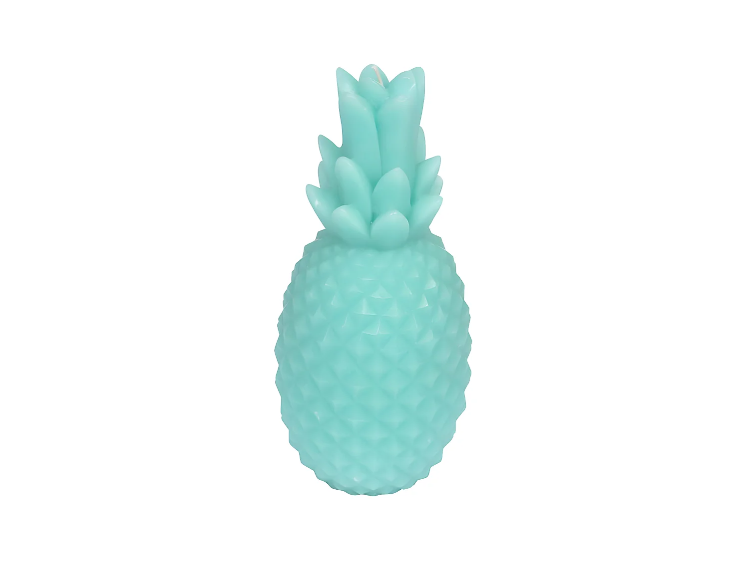 Bougie Déco "Ananas Tropical" 20cm Bleu