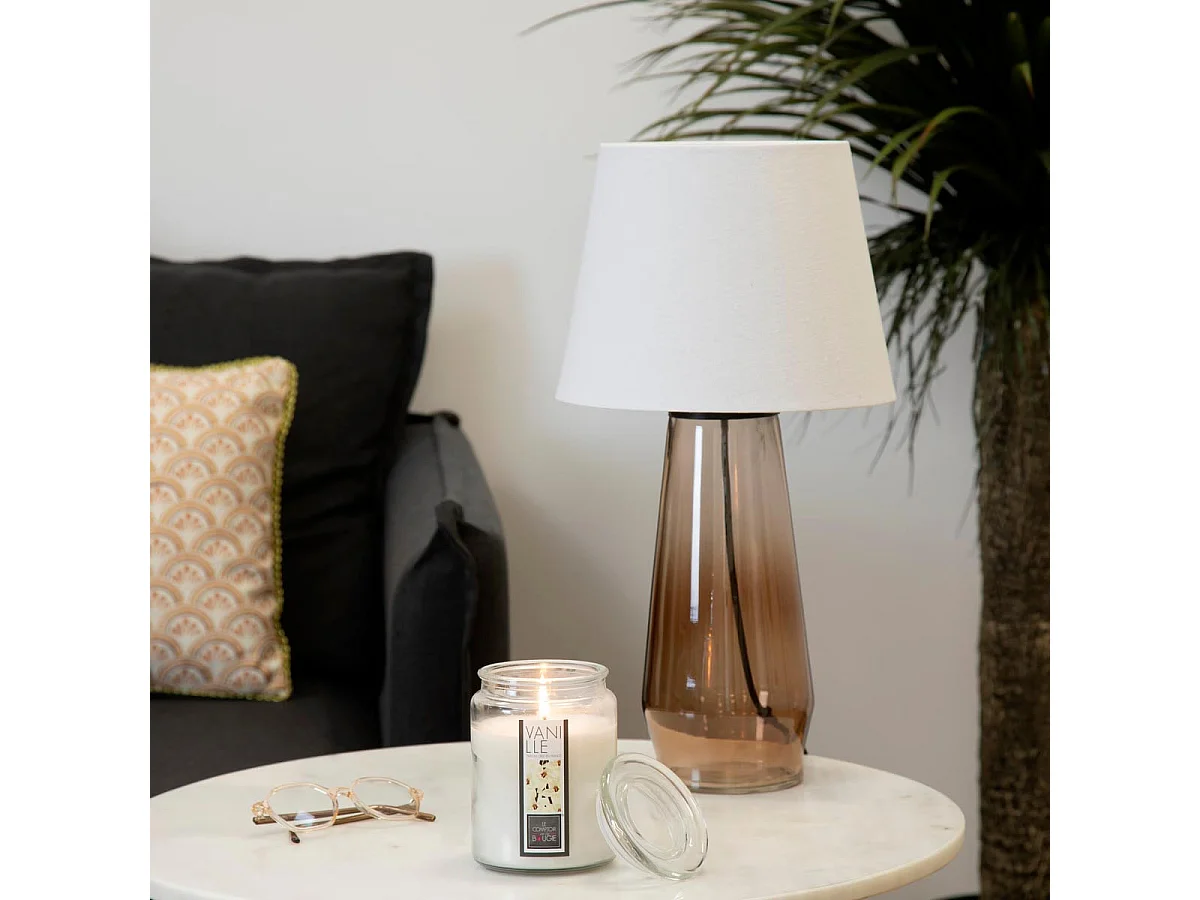 Bougie Parfumée en Verre "Couvercle" 510g Jasmin