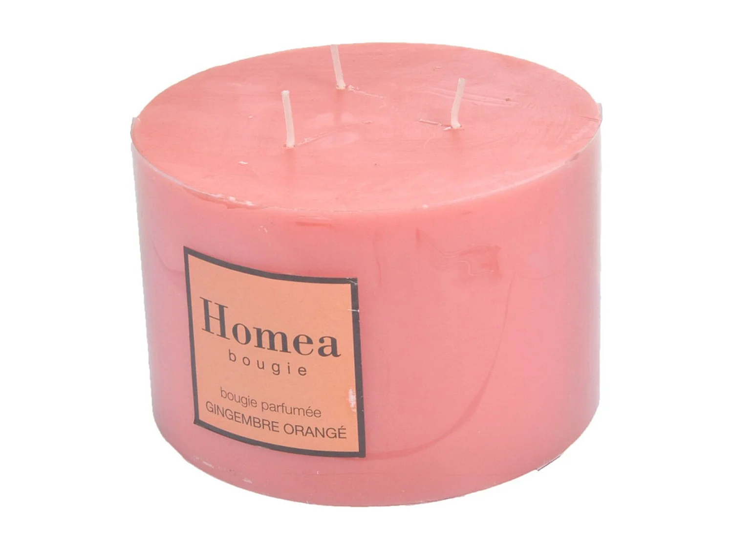 Bougie Déco Parfumée "Trendie" 15cm Gingembre Orange