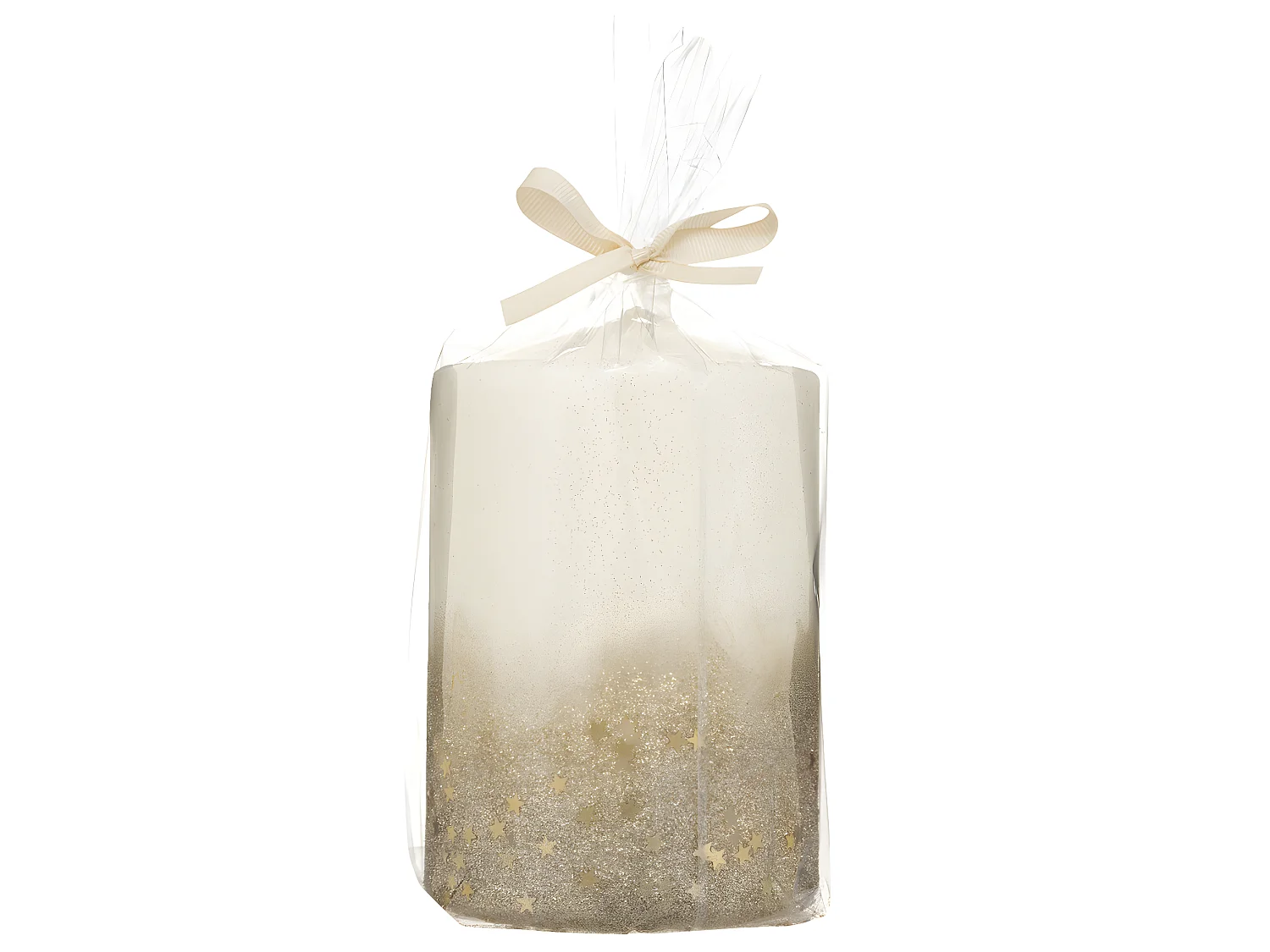 Bougie Déco Paillettes "Colorama" 90g Or