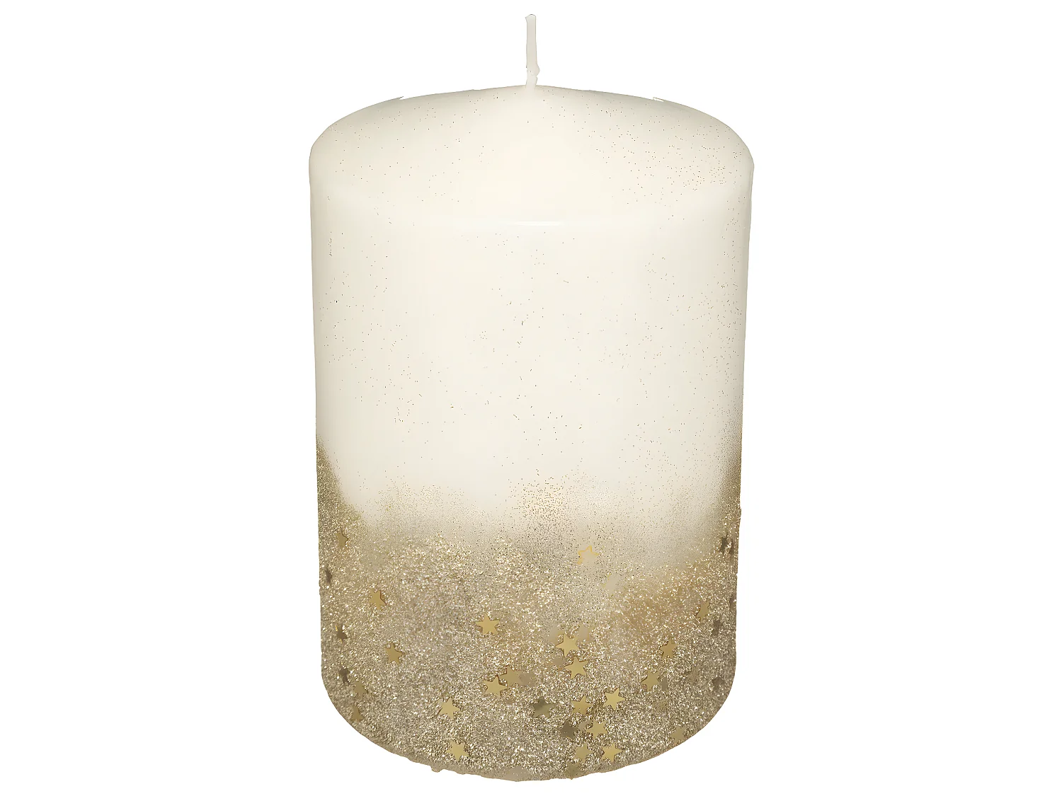 Bougie Déco Paillettes "Colorama" 90g Or