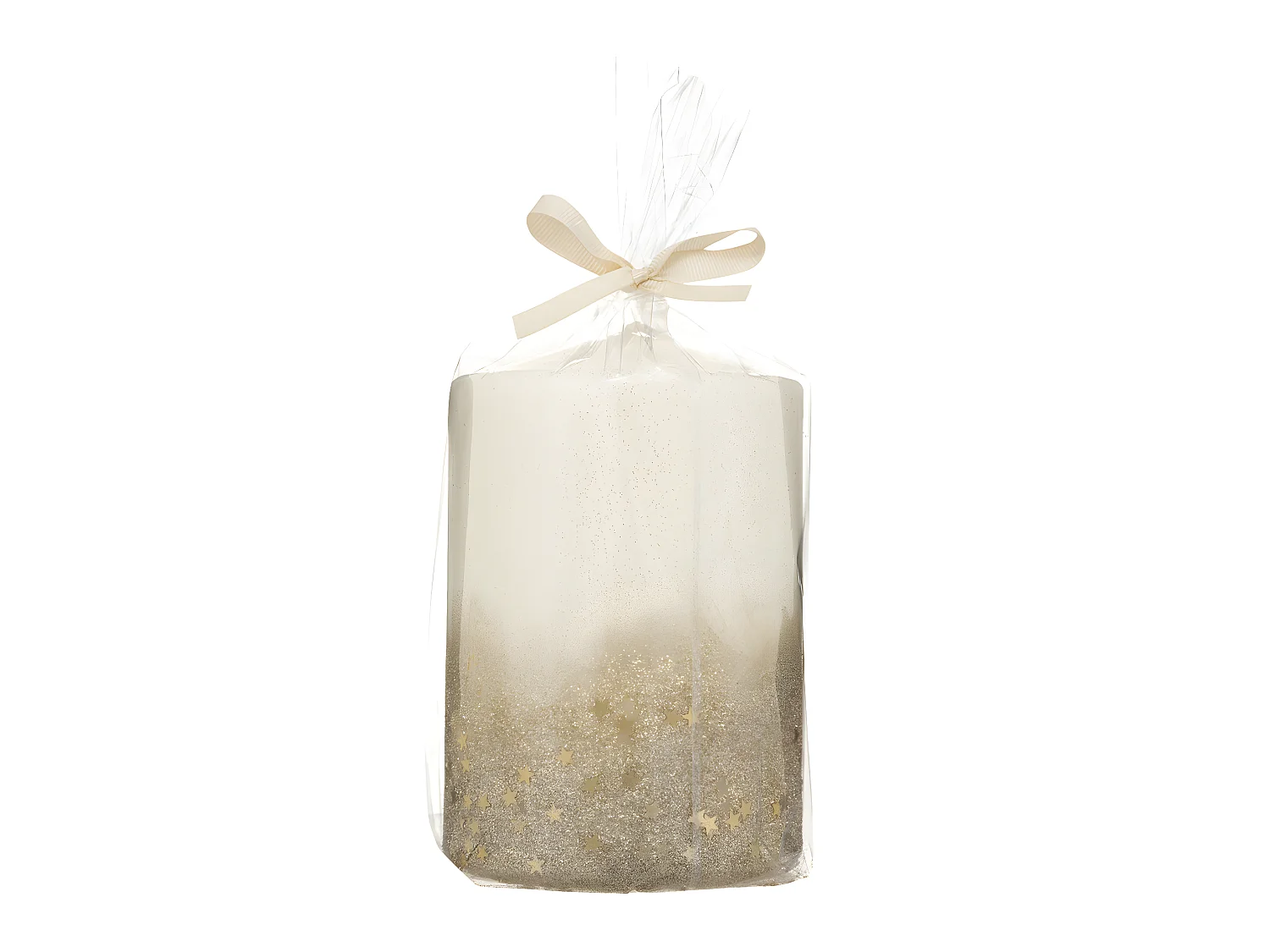 Bougie Déco Paillettes "Colorama" 90g Or