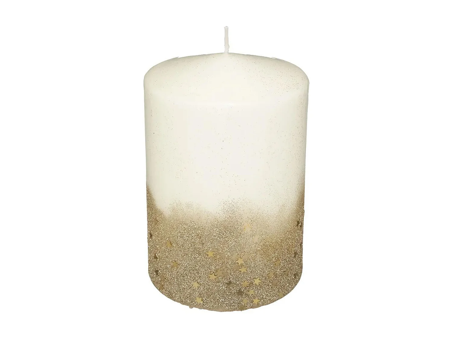 Bougie Déco Paillettes "Colorama" 90g Or