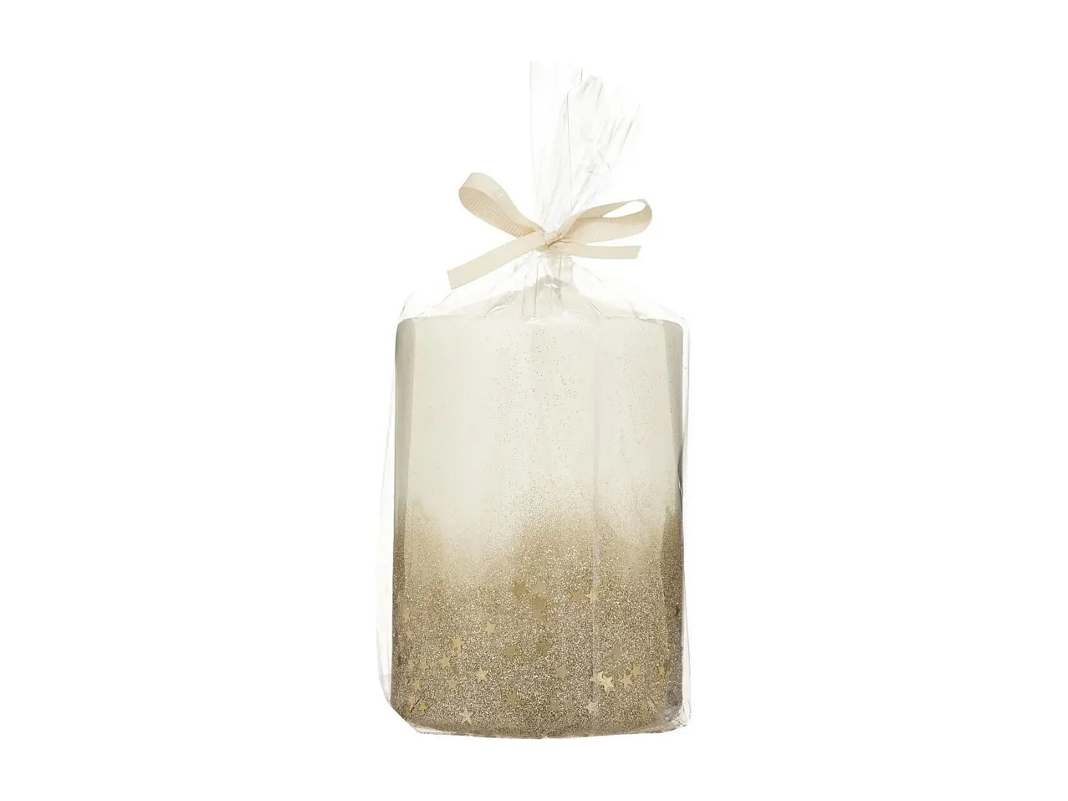 Bougie Déco Paillettes "Colorama" 90g Or