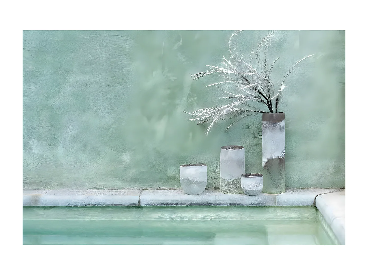 Photophore en Verre Design "Scavo" 10cm Gris