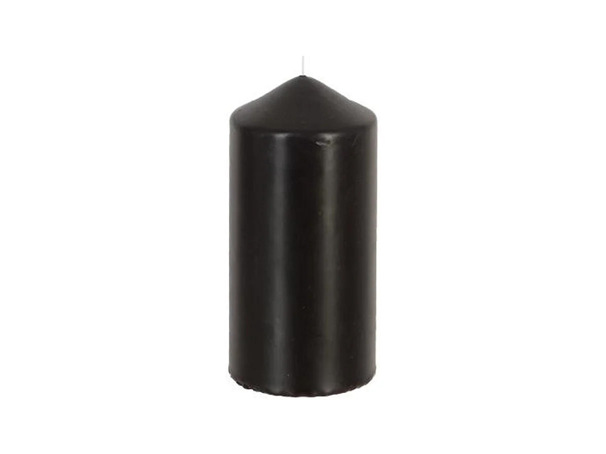 Bougie Cylindrique "Hugo" 14cm Noir
