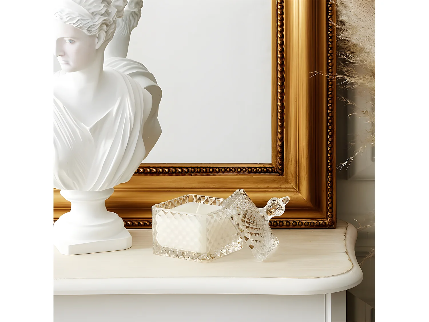 Bougie Parfumée Déco "Ciselé" 140g Magnolia