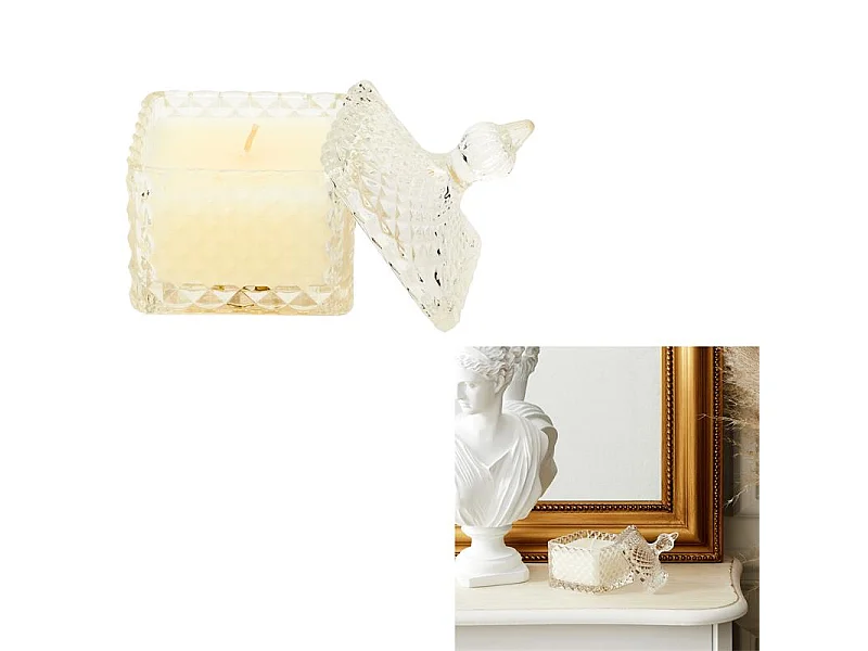 Bougie Parfumée Déco "Ciselé" 140g Magnolia