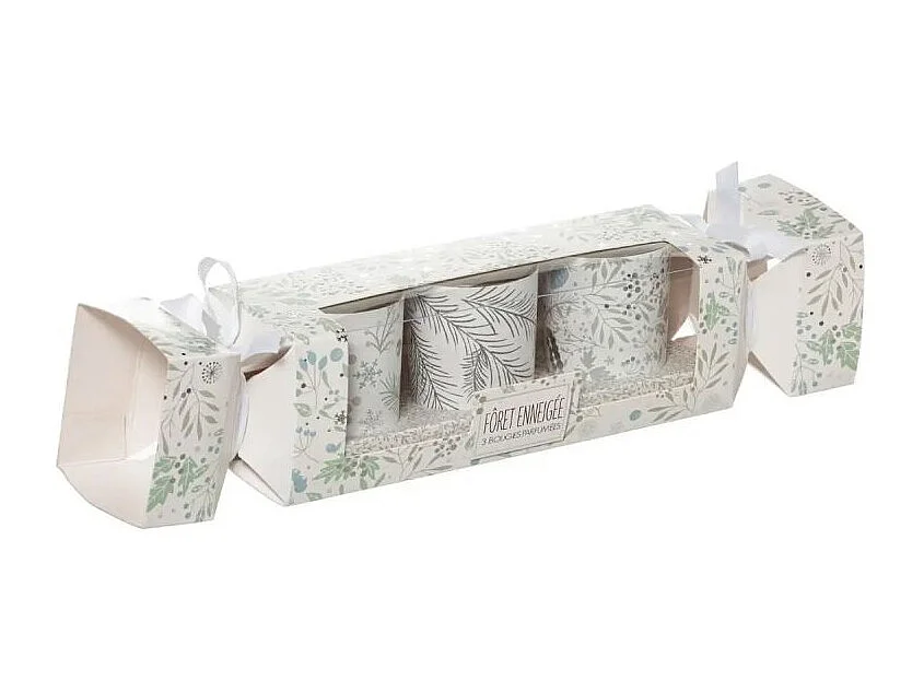 Lot de 3 Bougies Parfumées "Polaire" 45g Cristal d'Ambre