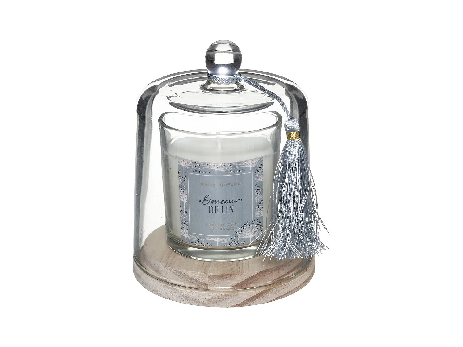 Bougie Parfumée Cloche "Loli" 130g Douceur de Lin