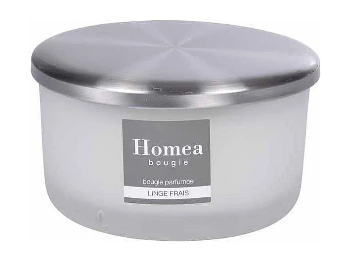 Bougie Parfumée Verrine "Tropical Fresh" 13cm Linge Frais