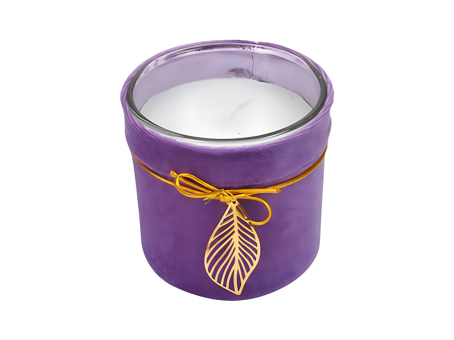 Bougie Parfumée Velours "Pendentif" 10cm Violet