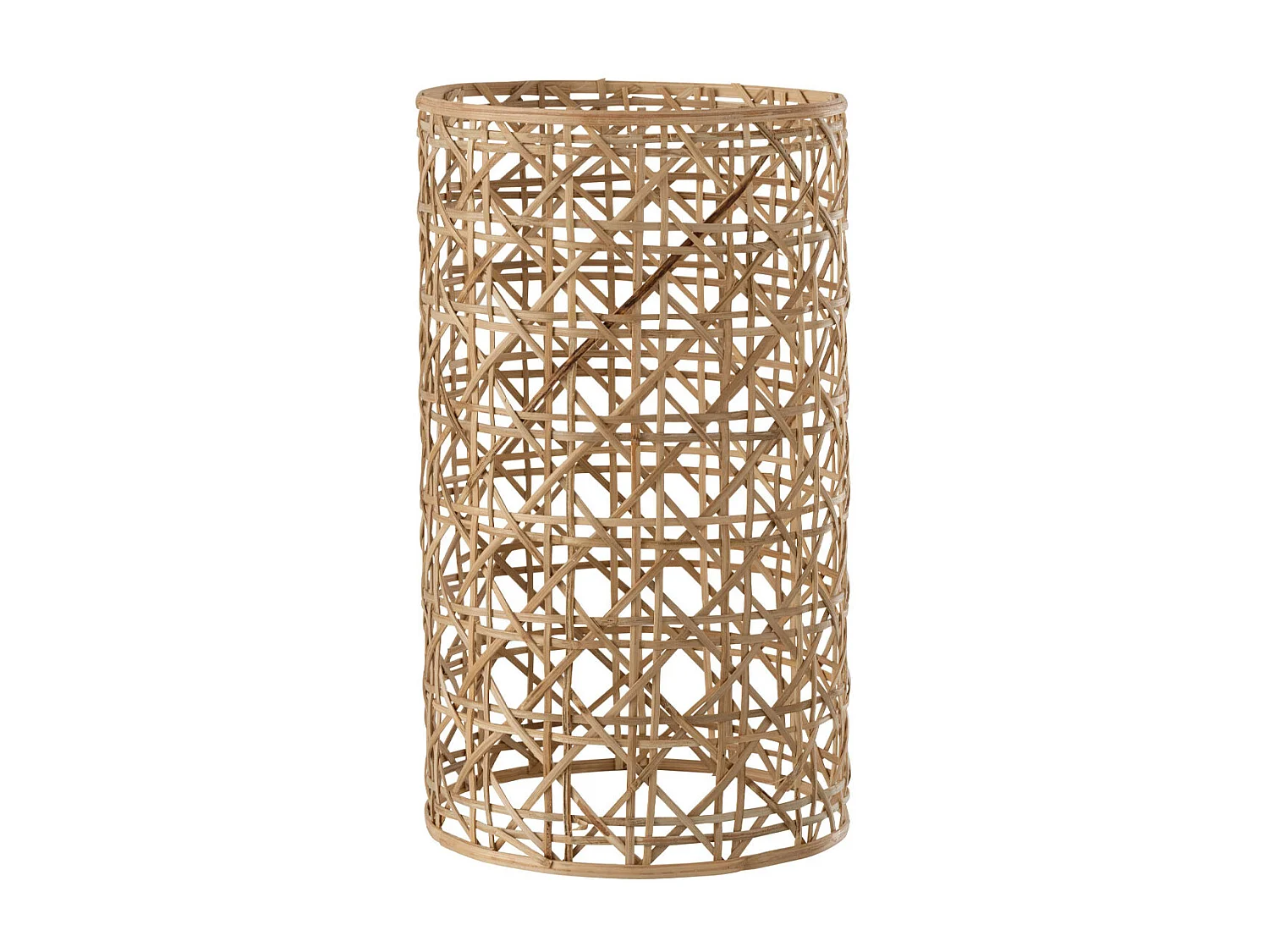 Portacandela in vetro marrone 14.5x14.5x25 cm