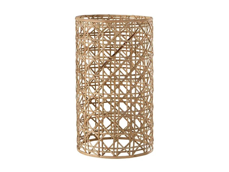 Portacandela in vetro marrone 14.5x14.5x25 cm