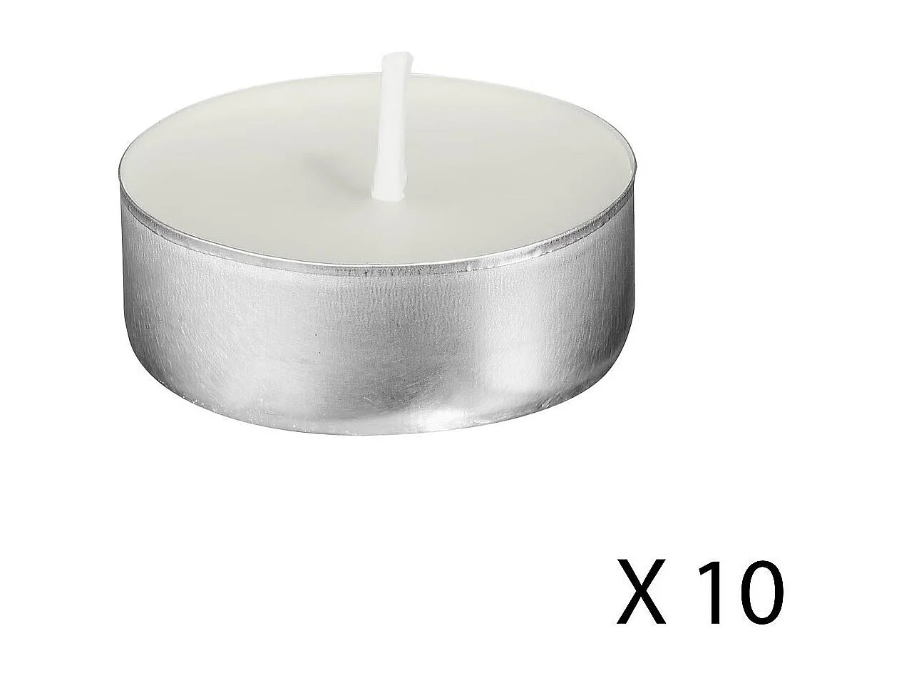 Lot de 30 Bougies Chauffe-Plat Parfumées 3,7cm Jasmin