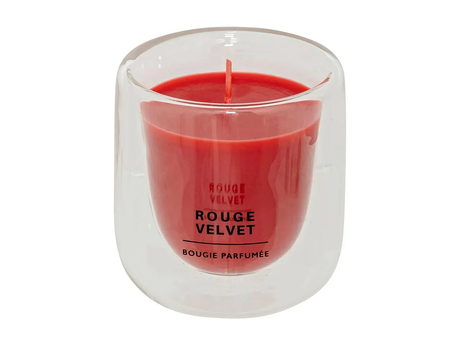 Bougie Parfumée En Verre "Ilan" 130g Rouge Velvet